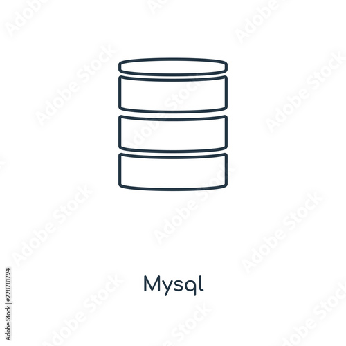 mysql icon vector