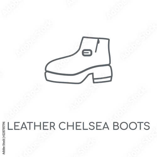 leather chelsea boots icon