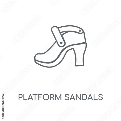 platform sandals icon