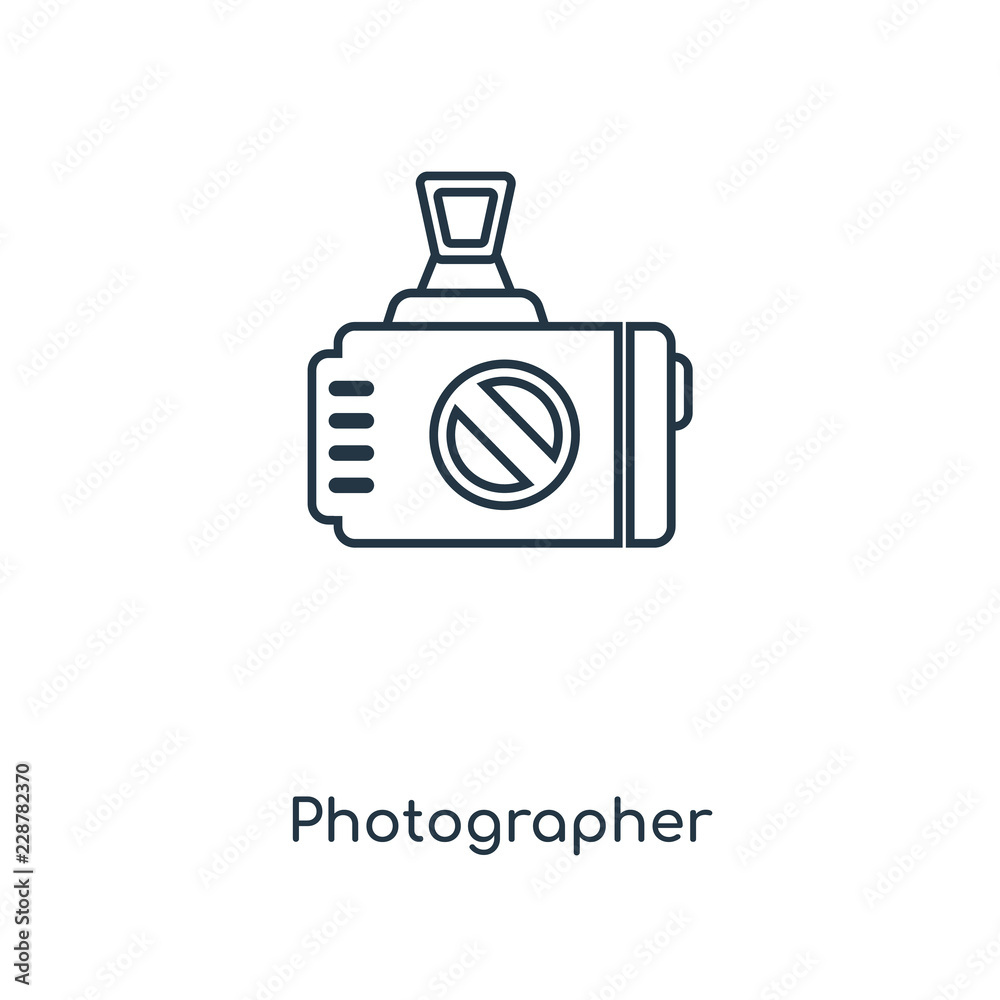 photographer icon vector