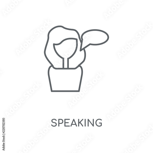 speaking icon