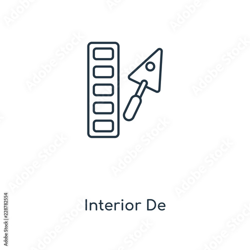 interior designer icon vector