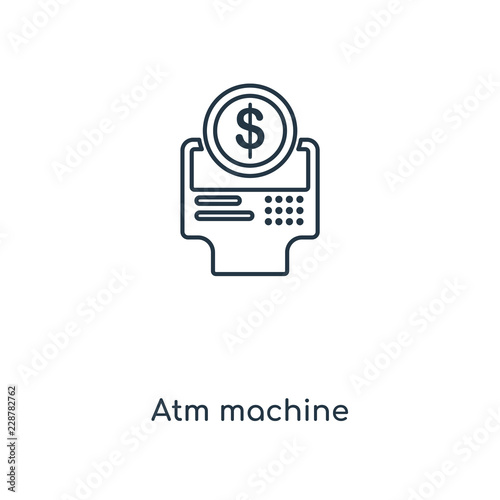 atm machine icon vector