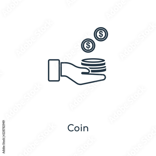 coin icon vector
