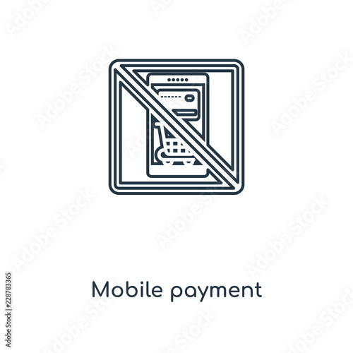 mobile payment icon vector