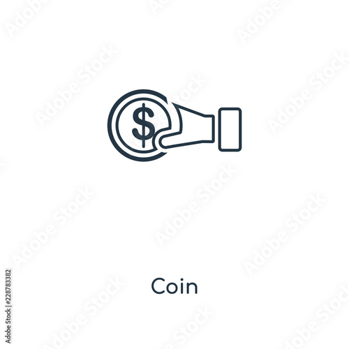 coin icon vector
