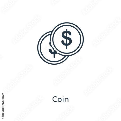 coin icon vector