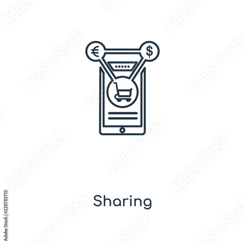 sharing icon vector