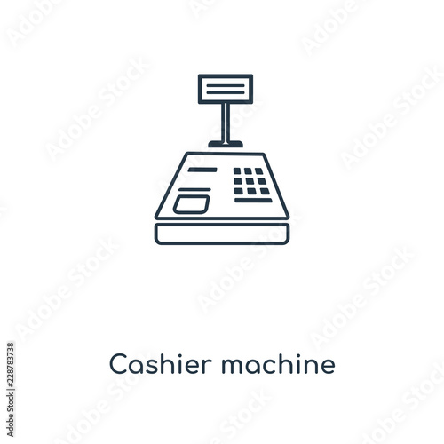 cashier machine icon vector