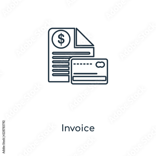 invoice icon vector