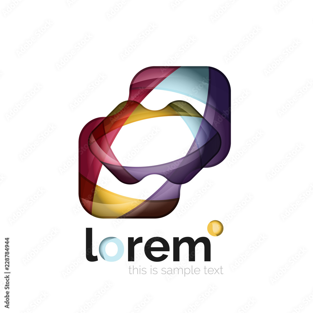 Geometric convergence vector business icon Geometric convergence vector business icon