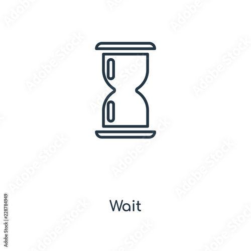 wait icon vector