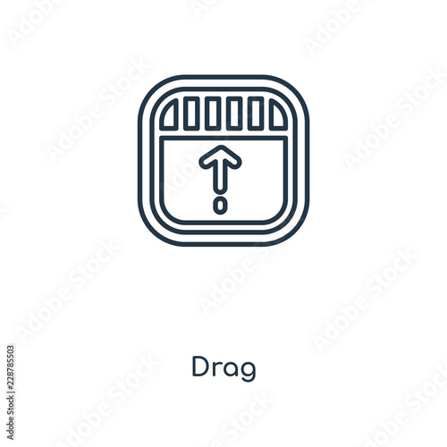 drag icon vector