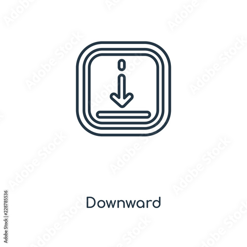 downward icon vector