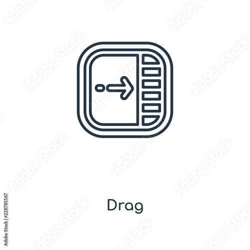 drag icon vector