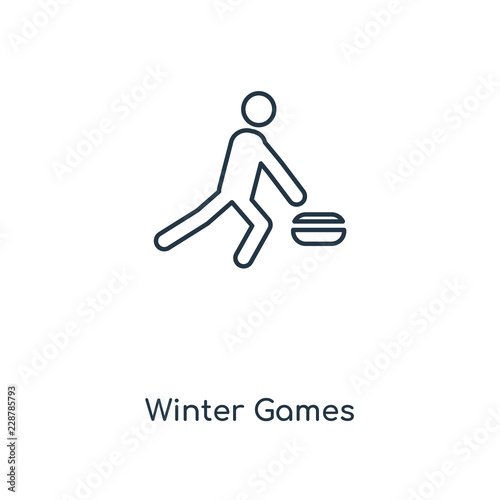 winter games icon vector