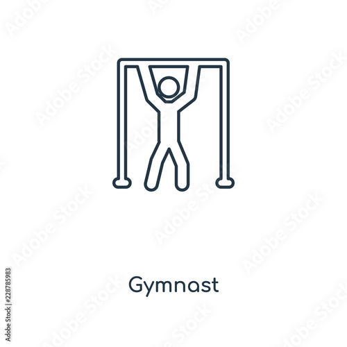 gymnast icon vector