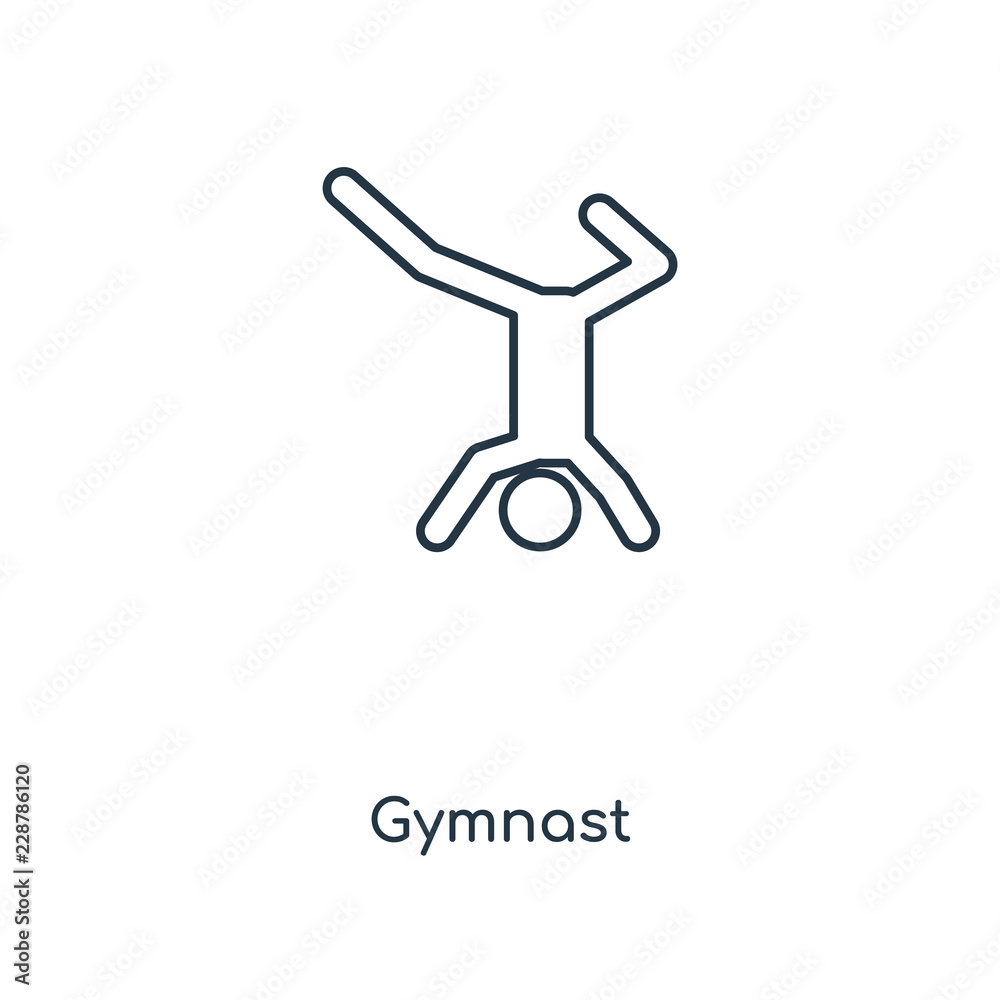 gymnast icon vector gymnast icon vector