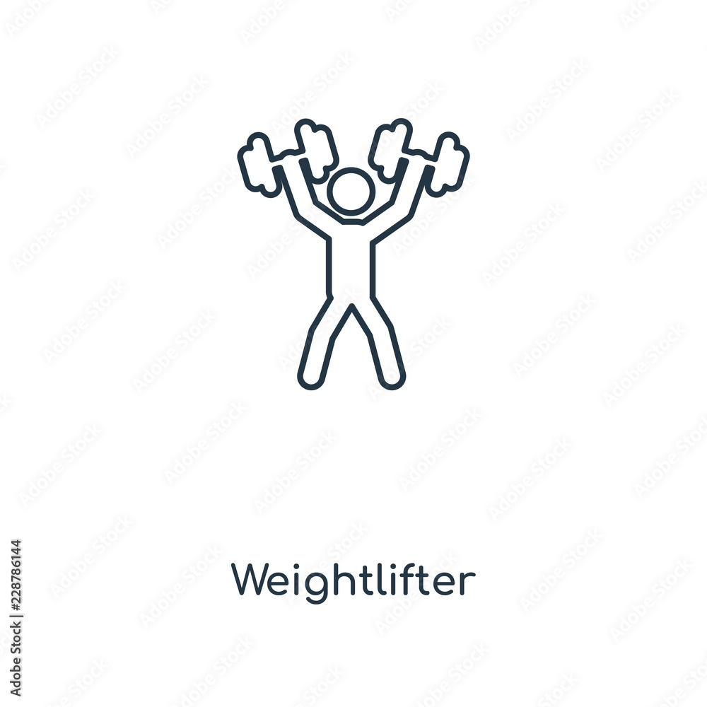weightlifter icon vector weightlifter icon vector