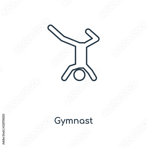 gymnast icon vector