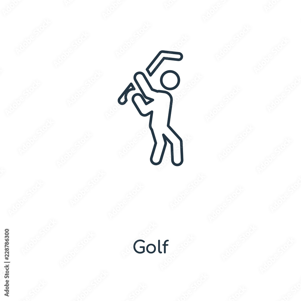 golf icon vector