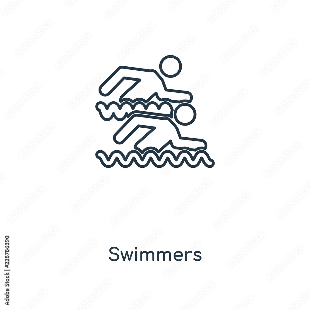 swimmers icon vector swimmers icon vector