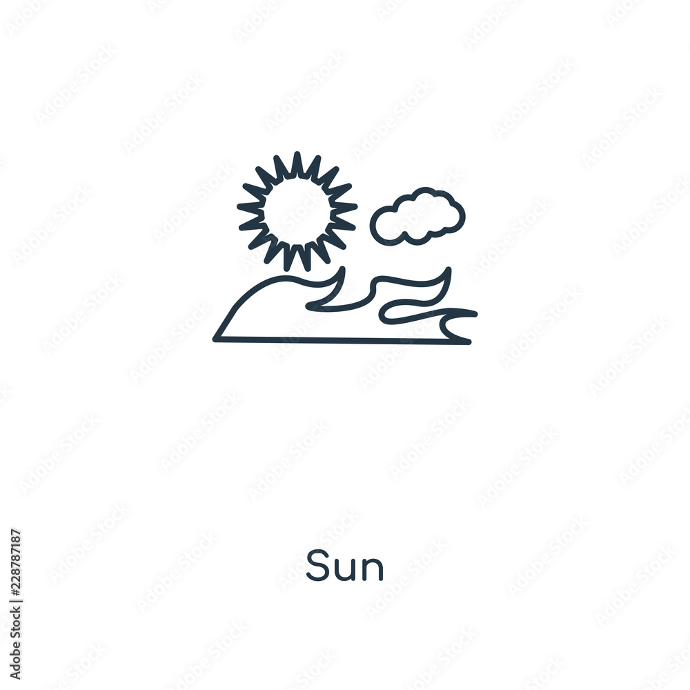 sun icon vector