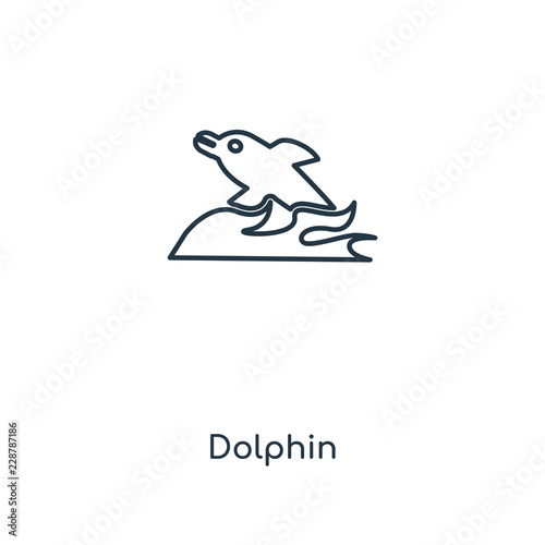 dolphin icon vector