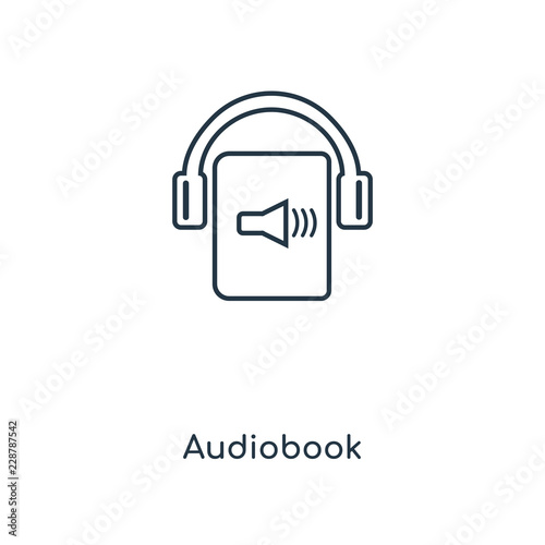 audiobook icon vector