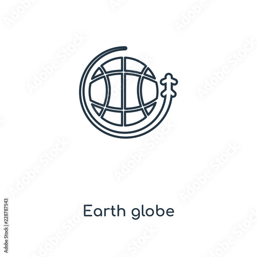 earth globe icon vector