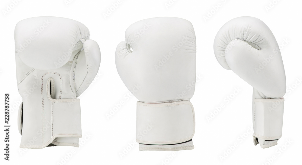 boxing gloves isolated on white background. sportswear boxing gloves isolated on white background. sportswear