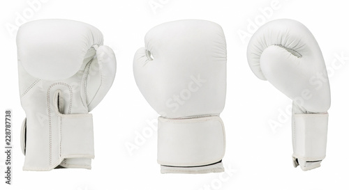 boxing gloves isolated on white background. sportswear photo