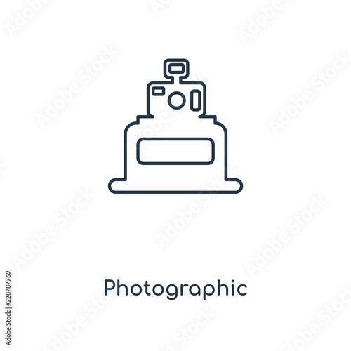 photographic icon vector