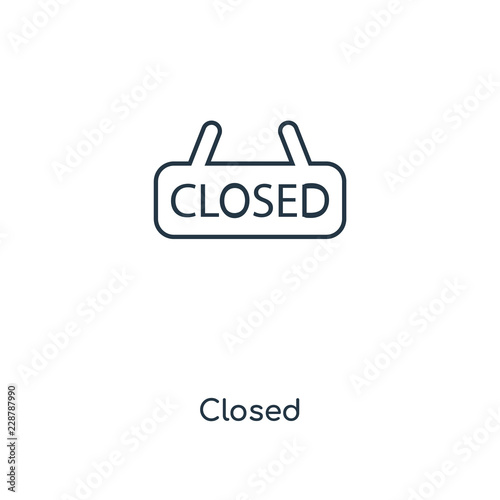 closed icon vector photo