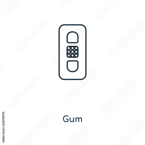 gum icon vector
