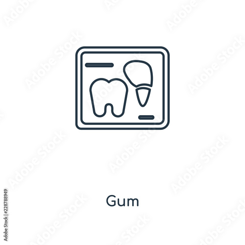 gum icon vector