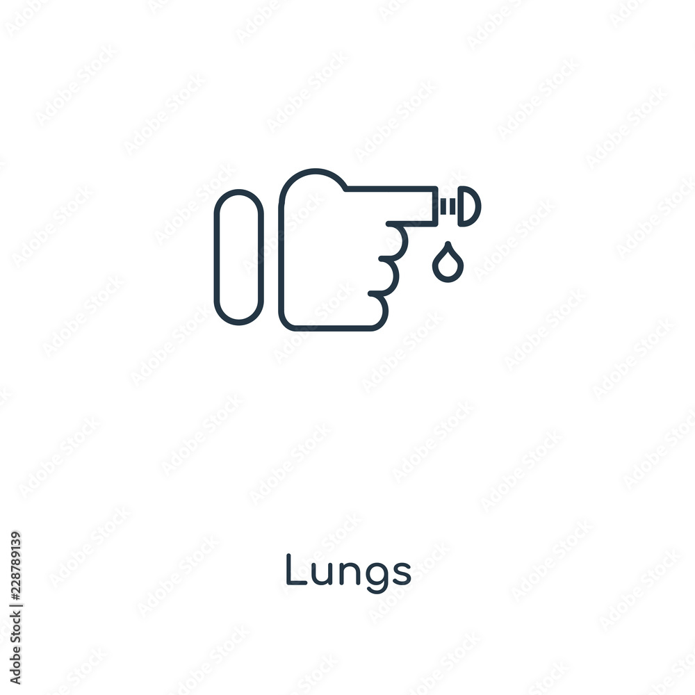 lungs icon vector