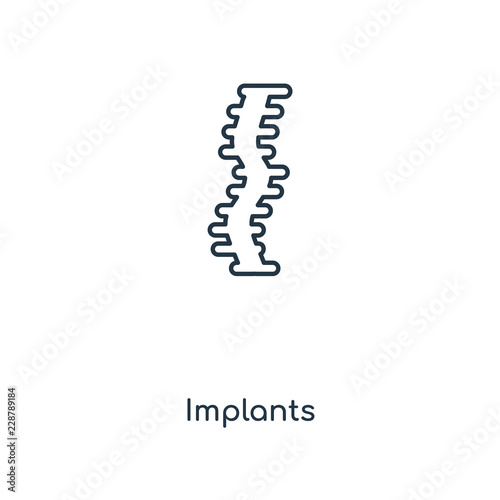 implants icon vector