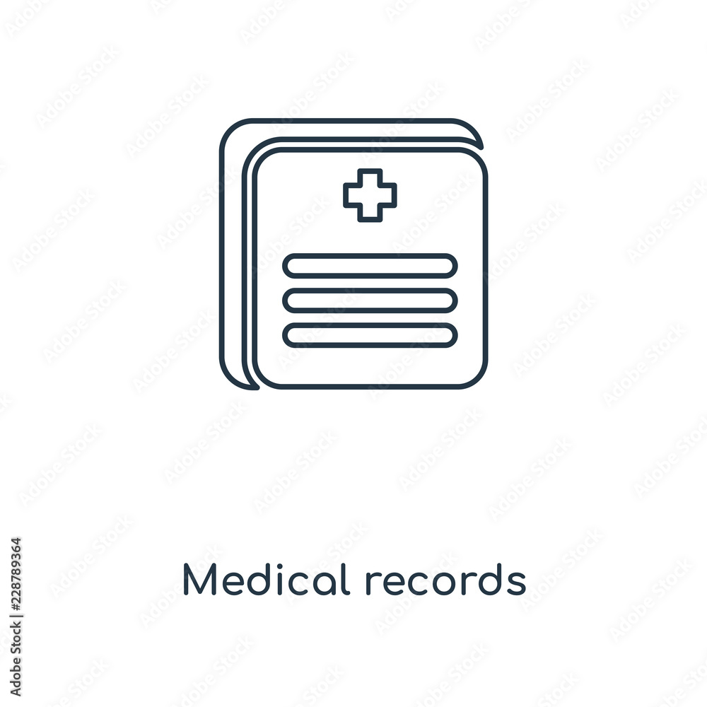 medical records icon vector medical records icon vector
