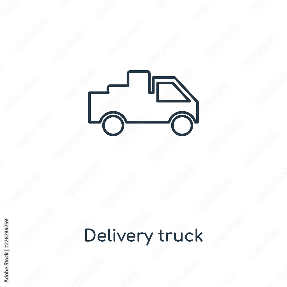 delivery truck icon vector