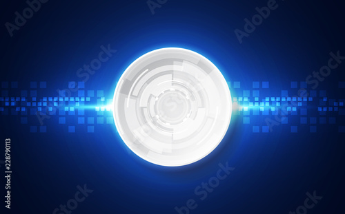 vector future digital technology concept, abstract background illustration