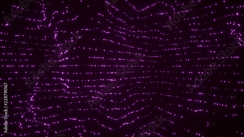 Abstract purple particles background