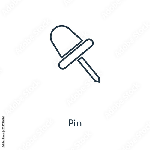 pin icon vector