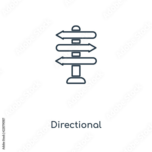 directional sign icon vector