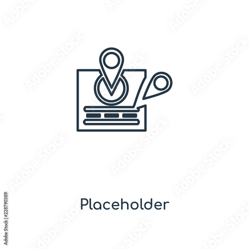 placeholder icon vector
