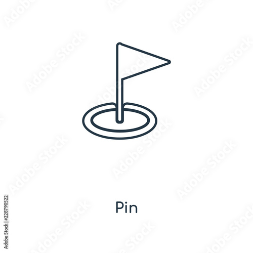 pin icon vector