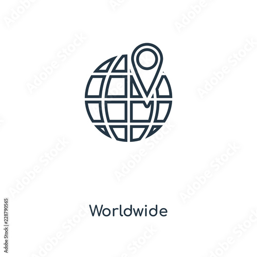 worldwide icon vector