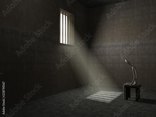 Husband is in prison - conceptual image