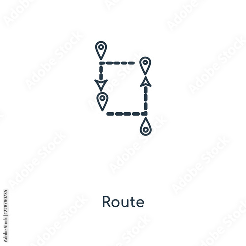 route icon vector