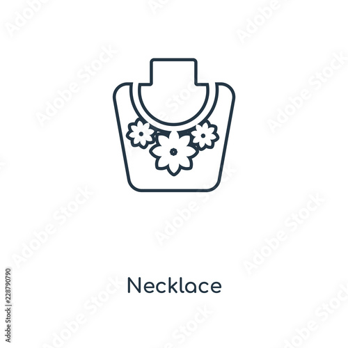 necklace icon vector